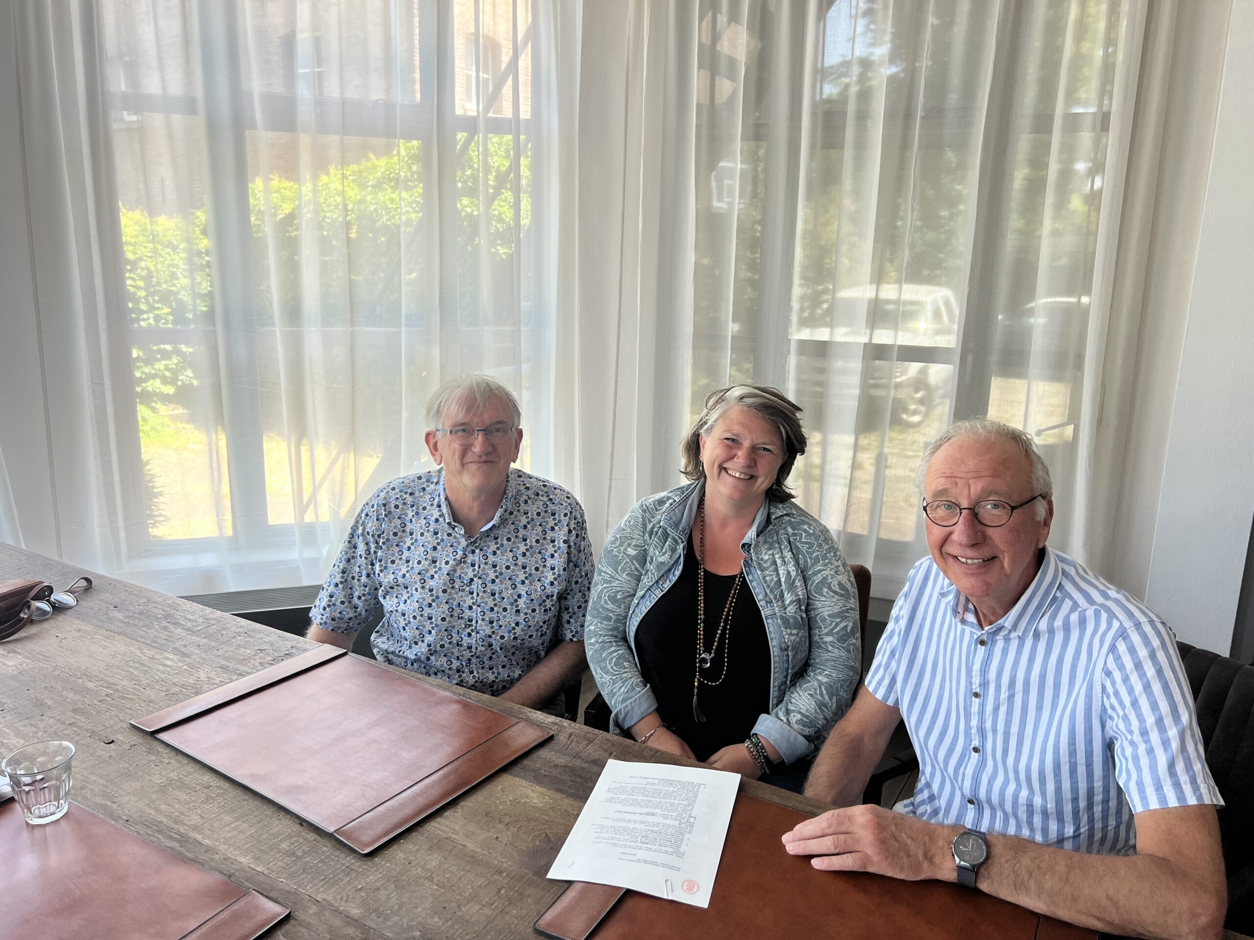 Bestuur, Ben van Dorp, Jennifer Dekker, Wim Parent